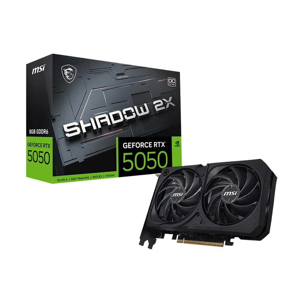 MSI SHADOW 2X GeForce RTX 5050 8GB OC Graphic Card - Black
