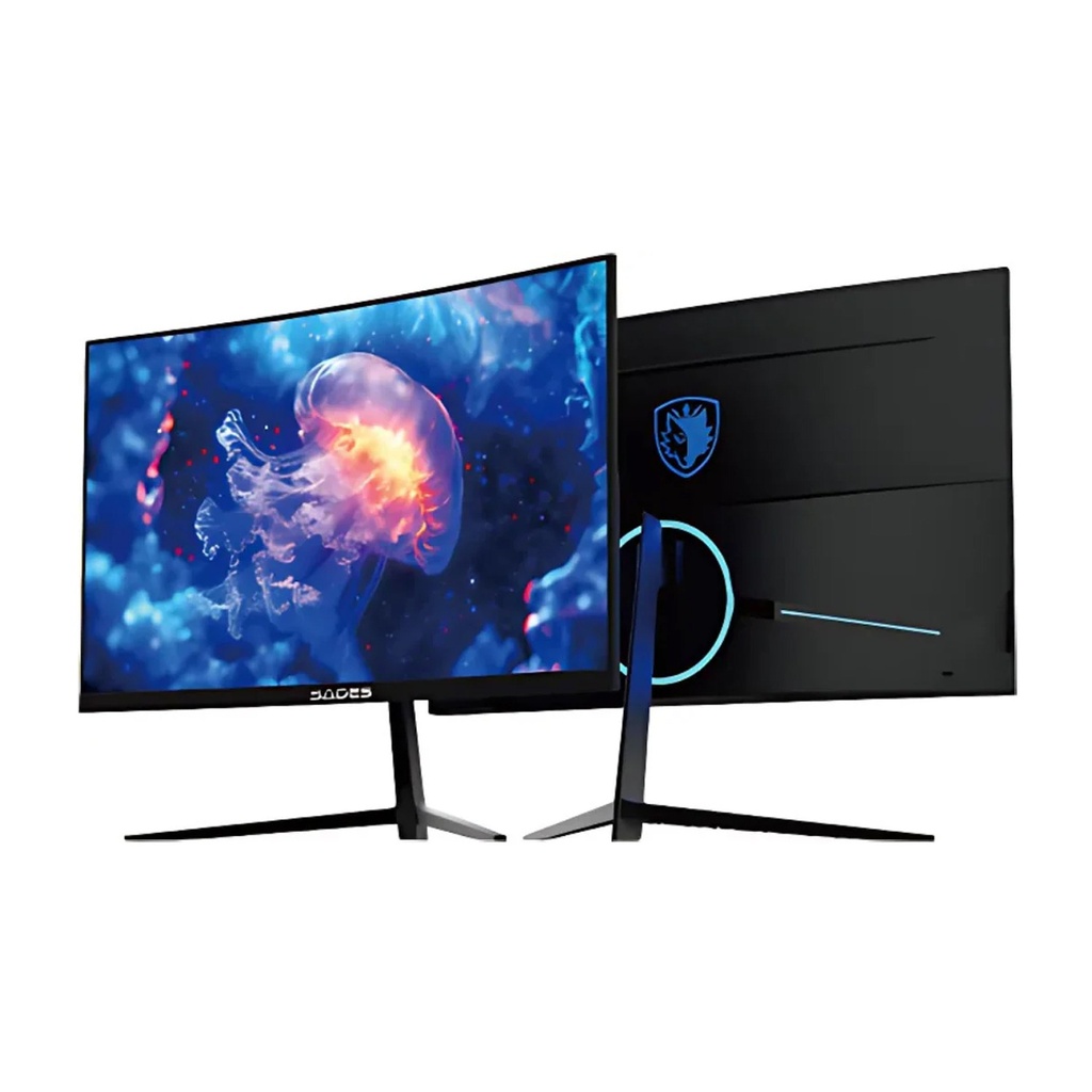 [NS033480] Sades BC-Pelagia 24" VA Panel FHD 200Hz 0.5ms HDMI 2.1, Blue Light Protection Curve Wide Angle Gaming Monitor - Black