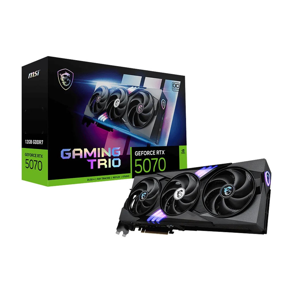 [NS033499] MSI Geforce RTX 5070 Gaming Trio OC Edition 12GB GDDR7 Graphic Card