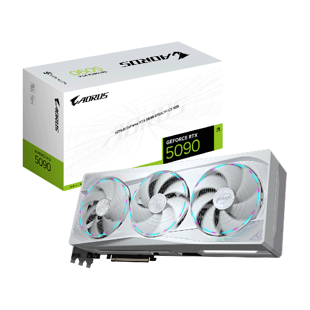 [NS033542] Gigabyte Aorus GeForce RTX 5090 Stealth ICE 32GB GDDR7 Graphics Card