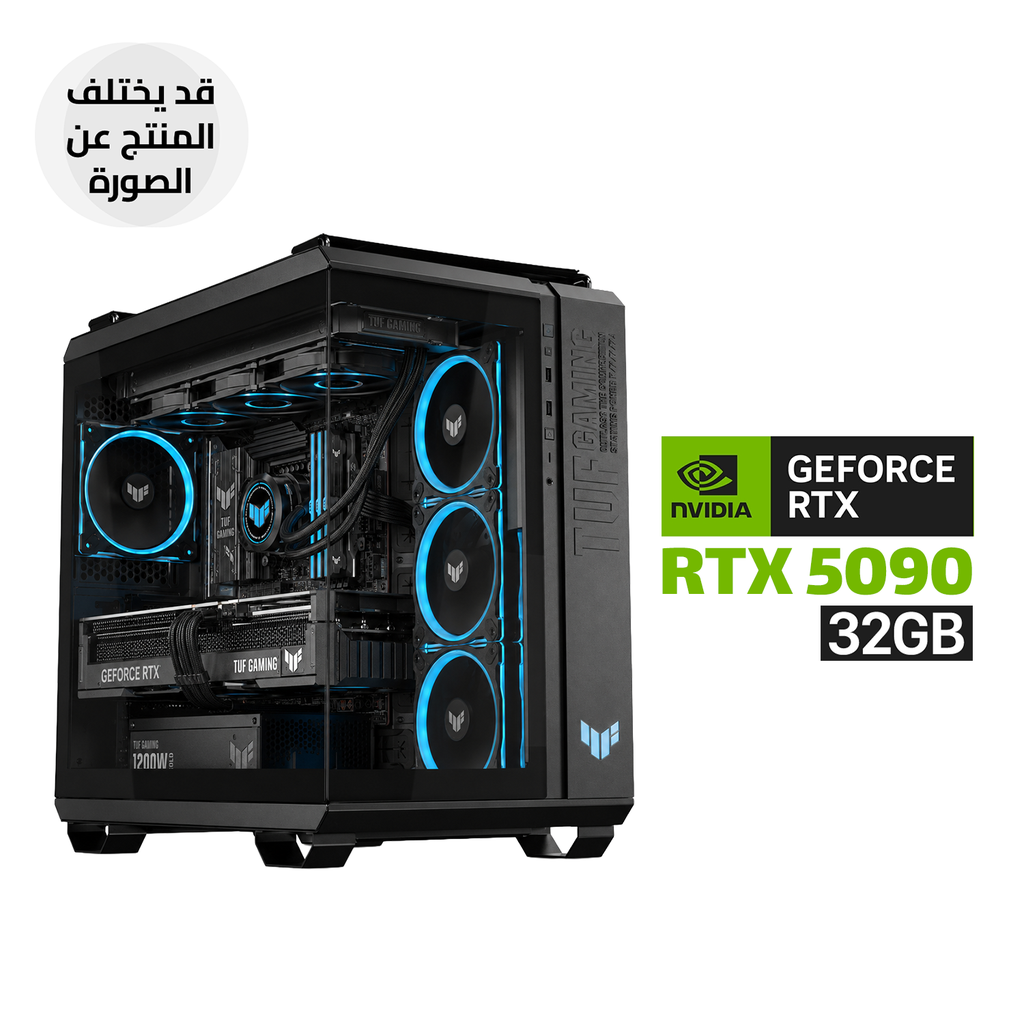 AMD Ryzen 9-9950X3D, Asus TUF X870-E WiFi 7 MB, 32GB D5(6000) RAM, 2TB SSD Gen 4, Asus TUF RTX 5090 32GB, Asus TUF 1200G 80PLUS GOLD, Asus TUF LC360 Liquid Cooler, Asus TUF GT502 Horizon Case,Asus TUF 3x Fans,Win 11 Pro (License)