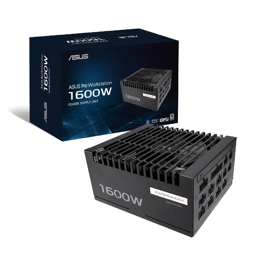 [NS033541] ASUS Pro WS Power Supply, 1600W 80 PLUS Platinum Efficiency, ATX 3.1 Compatible