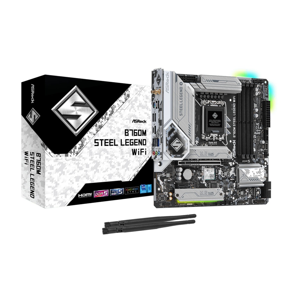 [NS011246] ASRock Intel B760M Steel Legend WIFI DDR5 Motherboard
