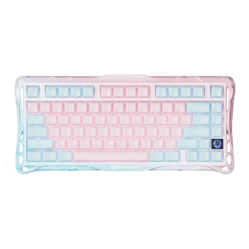[NS033592] GravaStar Mercury K1 LITE 75% Wireless Mechanical Gaming Keyboard - Lumen Rose