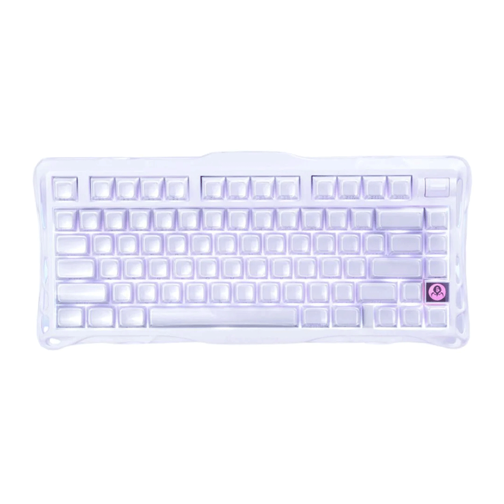 [NS033591] GravaStar Mercury K1 75% Wireless Mechanical Gaming Keyboard For Windows XP & Above/Mac - Lavender Purple