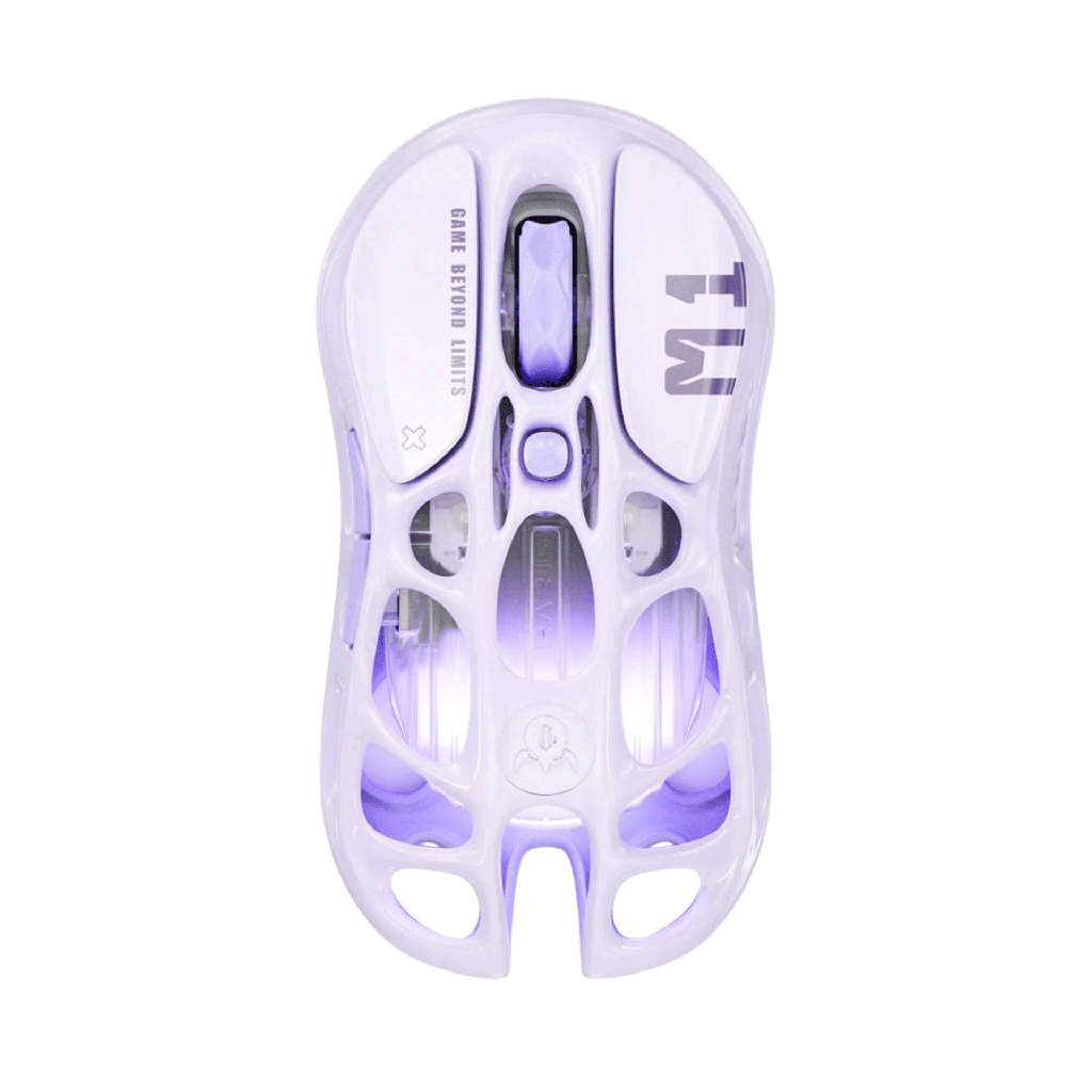 [NS033595] GravaStar Mercury M1 Pro Magnesium Alloy Frame Wireless Gaming Mouse - Lavender Purple