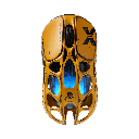 GravaStar Mercury X Pro Magnesium Alloy Frame Wireless/Bluetooth/Wired Gaming Mouse Special Edition - Battle Worn Yellow