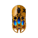 GravaStar Mercury X Magnesium Alloy Frame Wireless/Bluetooth/Wired Gaming Mouse Special Edition - Battle Worn Yellow