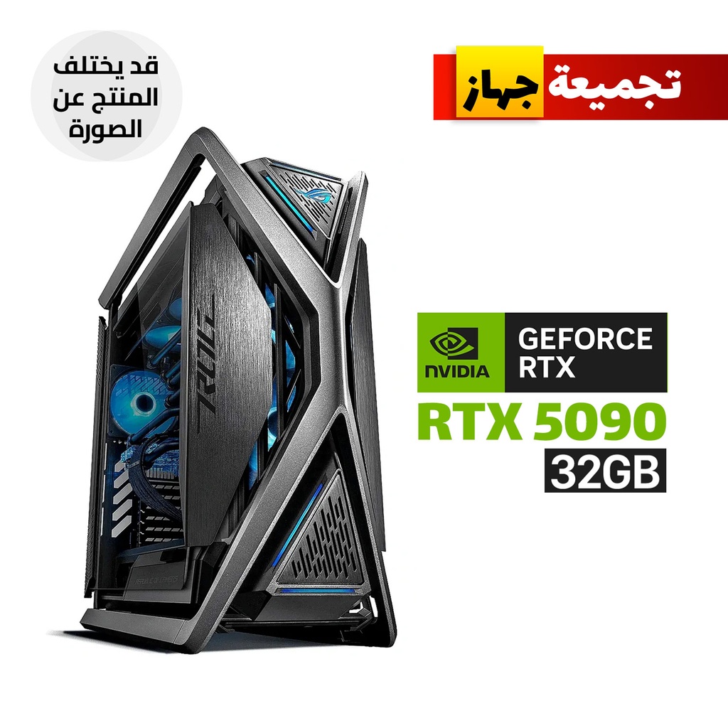 Gaming PC AMD Ryzen 9-9950X3D, ASUS ROG Strix X870F Motherboard, 64GB DDR5 6000 RAM, 2TB NVMe Gen-4 SSD, ASUS Astral 5090 32GB GPU, Asus Ryujin iii Extreme Liquid Cooler, Asus Strix 1200W Platinium PSU, LianLi Strimers, Hyperion GR701 Case, Win 11 Pro