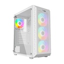 Twisted Minds 03 Apex Mid Tower Left Side Tempered Glass Panel Case With 3 RGB Fans - White