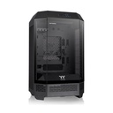 Thermaltake The Tower 300 Micro Tower tempered glass panels on the front and two perforated panels on each side With 2 Fan - Black
