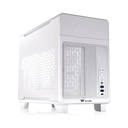 ThermalTake TR100 Mini ITX Case 18.9 Liters PCIe 4.0 Riser Cable Included Support Removable PCIe Bracket Without Fan - Snow White