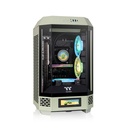 Thermaltake The Tower 250 Mini Tower Chassis, 2x CT120 Pre-Installed Fan, Up to 360mm Radiator & 8x Fan Support, 3x 3mm Tempered Glass Panels, Dust Filters, Matcha Green | CA-1Z9-00SEWN-00