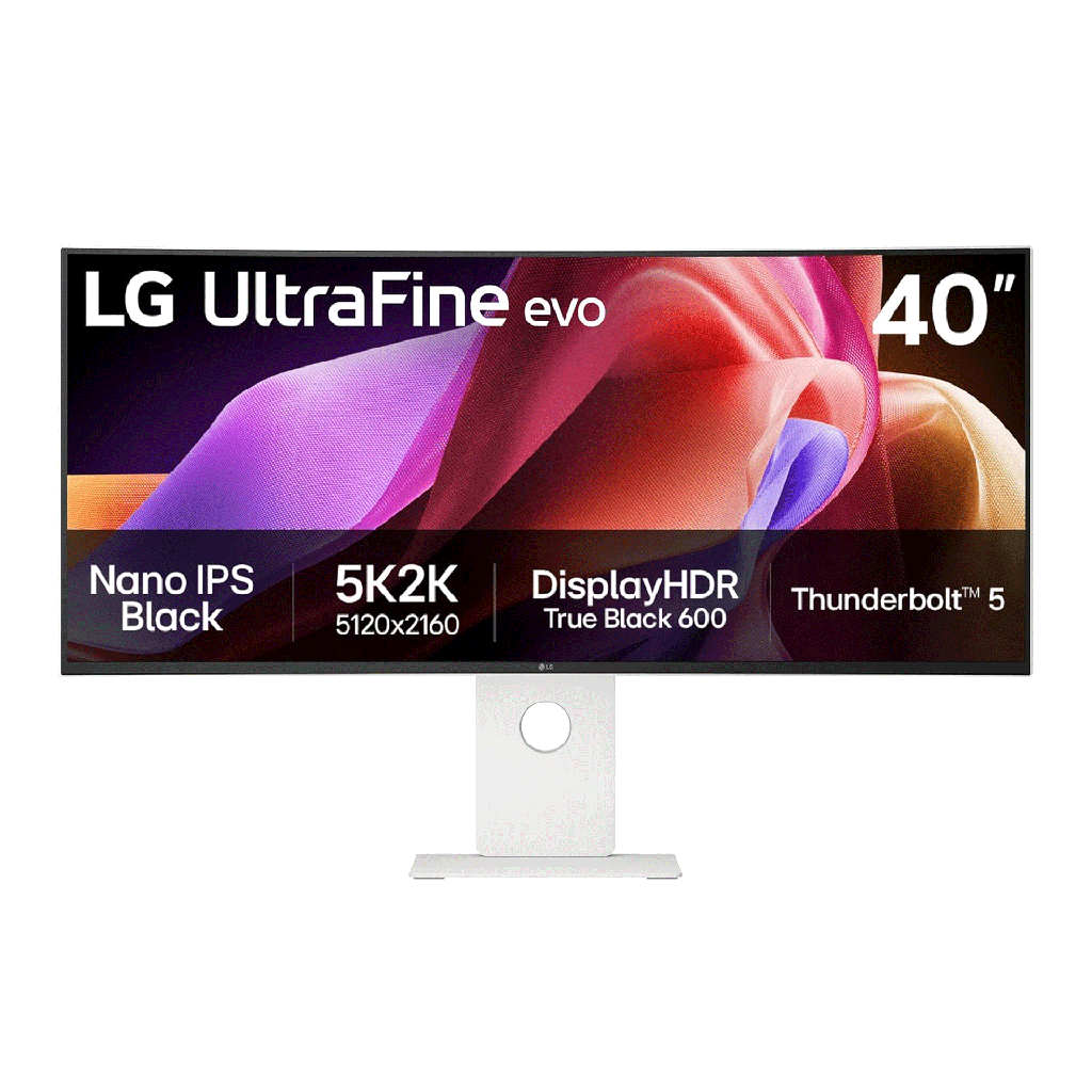 [NS033642] LG 40" UltraFine evo™ 5K2K WUHD Nano IPS 120Hz 5ms Curved Monitor With Thunderbolt™ 5 PD 96W
