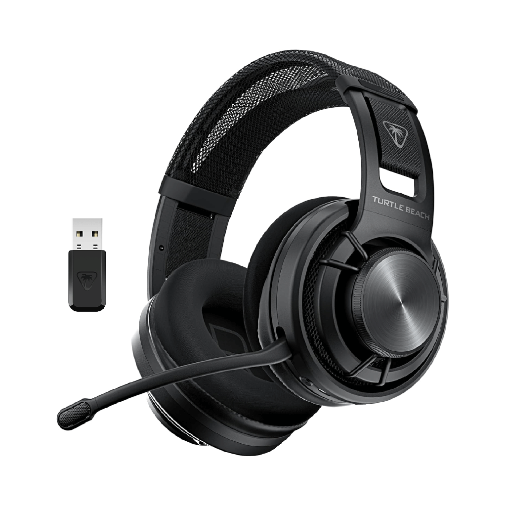 [NS033648] Turtle Beach Atlas Air Wireless Open Back PC Gaming Headset Memory Foam Cushions, 50-Hr Battery For PC,Playstation, Mobile -Black