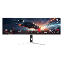 GameOn GOAC49DQHD120 Spectra Pro X Series 49" VA DQHD 120Hz MPRT 0.5ms, HDMI 2.1 Curved Gaming Monitor 1500R 32:9 (Supports PS5) -White