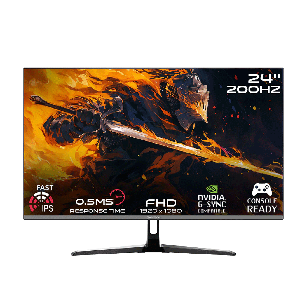 Gameon GOPS24200IPS Pro Series 24" IPS FHD 200Hz 0.5ms HDMI 2.1 Gaming Monitor (Supports PS5) - Black