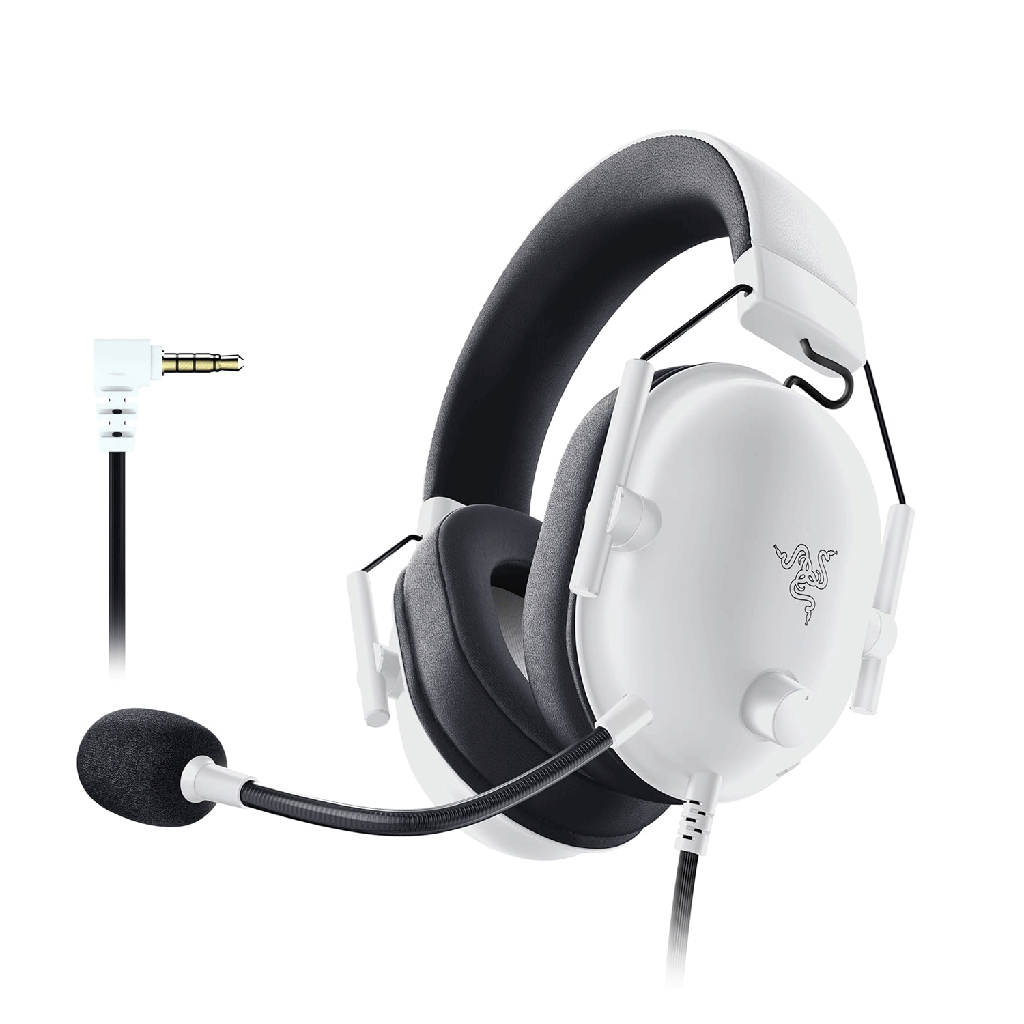 [NS033663] Razer BlackShark V2 X White Edition Wired Console Esports Headset For Xbox, PC, Playstation, Nintendo Switch & Mobile