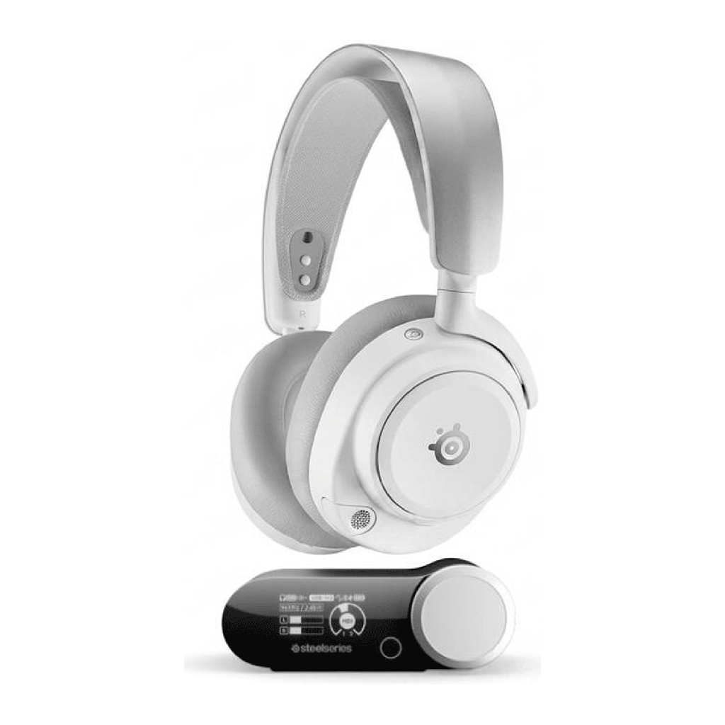 [NS033685] SteelSeries Arctis Nova Pro Omni Active Noise Cancellation Wireless Gaming Headset For Xbox, Playstation Switch + PC+Mobile -White