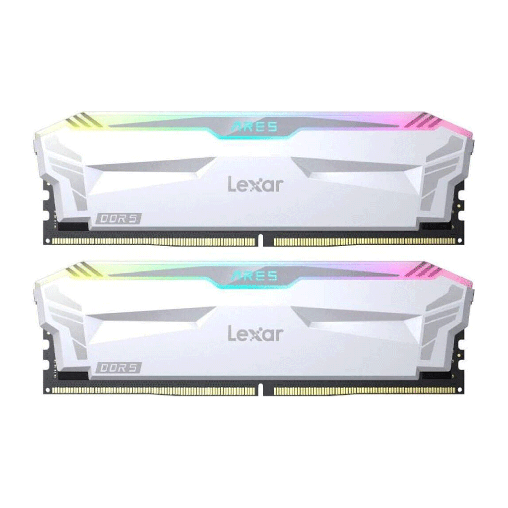 [NS033704] Lexar Ares RGB 32GB (2x16GB) DDR5 6800MHz CL34 Memory Kit - White