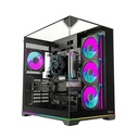 Twisted Minds Elite Series ATX Mid Tower Gaming Case - Black (4 ARGB Fans Included)