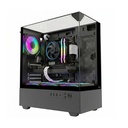 Twisted Minds Fury Series ATX Mid Tower Gaming Case - Black (4 ARGB Fans Included)