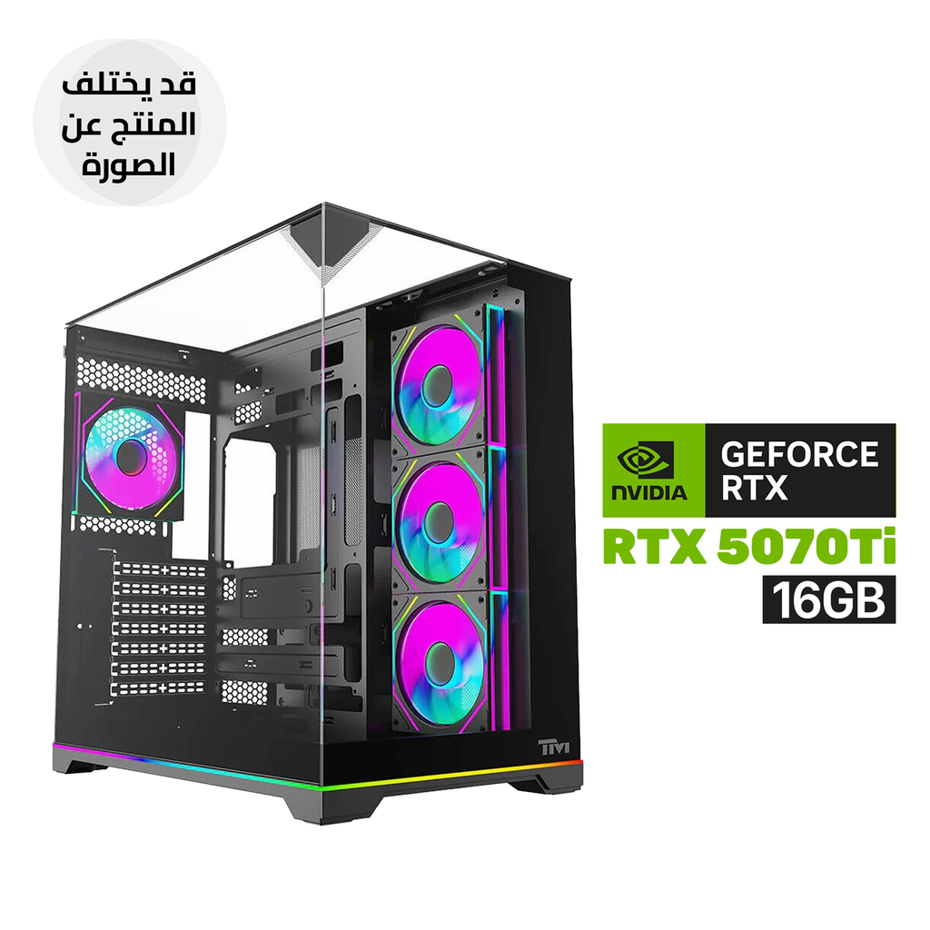 Gaming PC AMD Ryzen 7-7800X 3D Processor, B850 Motherboard, 32GB RAM DDR5, 1TB SSD NVME (6000), RTX 5070Ti 16GB Graphics, 850 WATT PSU GOLD, L240 Liquid Cooler, Twisted Minds Elite Series ATX Mid Tower Case with 4 ARGB Fans, Windows 11 Pro (License)