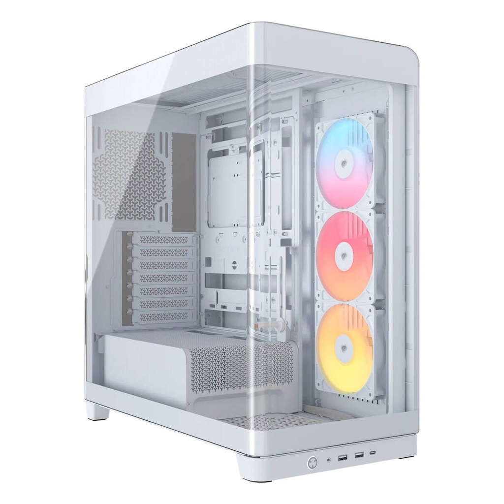 [NS033763] CORSAIR FRAME 4500X RS-R ARGB Panoramic Glass Mid Tower Case - White