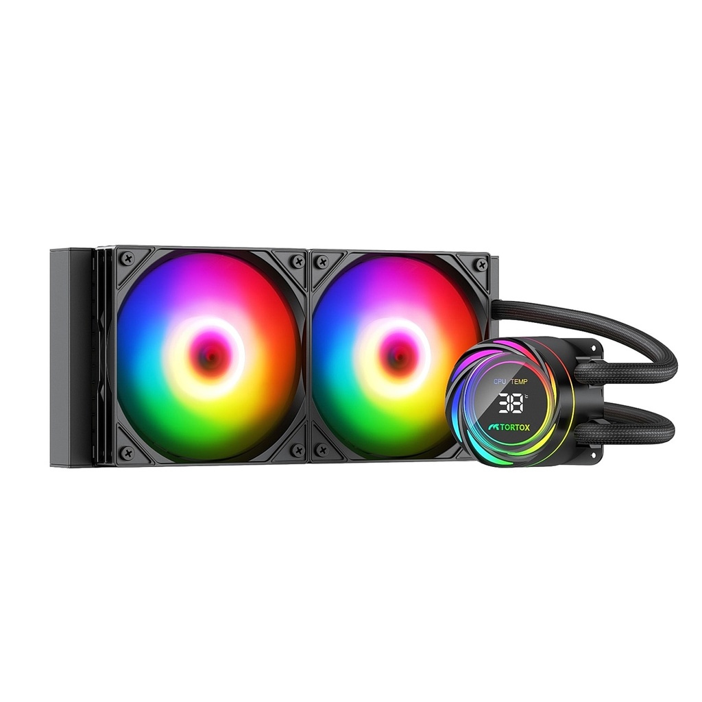 [NS033758] Tortox Nivora Vibe 240 ARGB Liquid CPU Cooler - Black