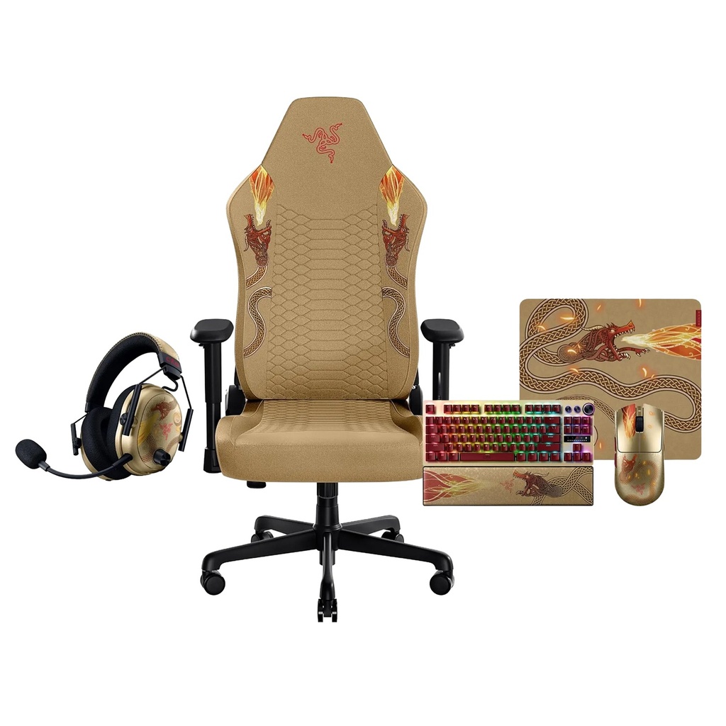 [NS033769] Razer Counter Strike 2 Edition bundle - Razer Iskur V2 X Gaming Chair + Razer BlackShark V3 Pro Wireless Gaming Headset + Razer Huntsman V3 Pro TKL Gaming Keyboard + Razer Viper V3 Pro Wireless/Bluetooth Gaming Mouse + Razer Gigantus V2 Soft Gaming Mouse