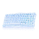 GravaStar Mercury K1 75% Wireless Mechanical Gaming Keyboard For Windows XP & Above/Mac_Special Edition - ICE Blue Special Edition