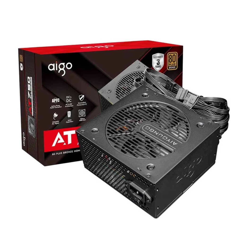 [NS033759] Aigo AT750 80 Plus Bronze Non Modular 750W Power Supply