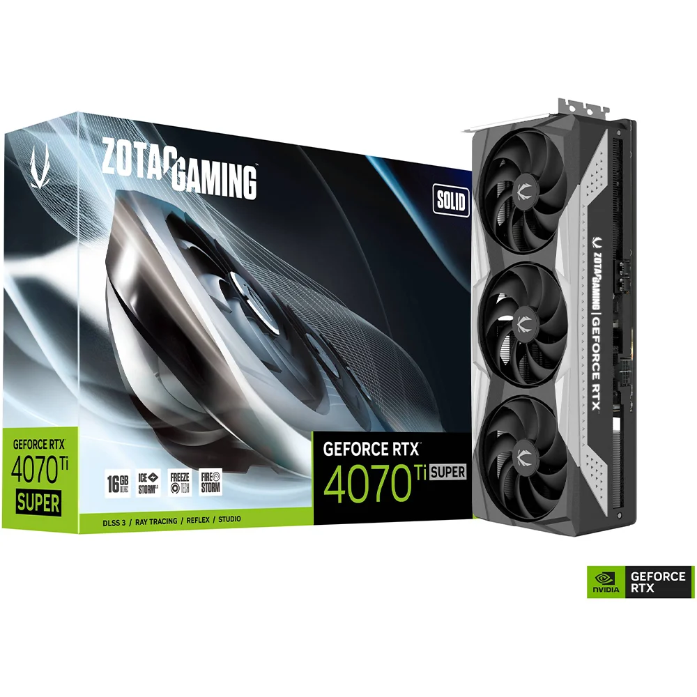 [ADG0U] ZOTAC GAMING GeForce RTX 4070 Ti SUPER SOLID 16GB GDDR6X Graphics Card