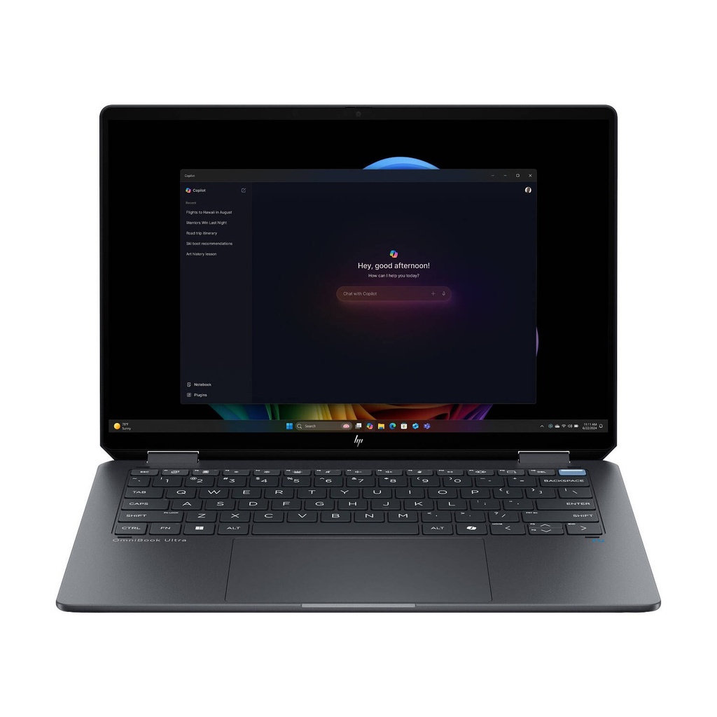[NS033778] HP OmniBook Ultra Flip 2-in-1 Next Gen AI Laptop, 14" 3K OLED Touch, Intel Core Ultra 7 258V, 32GB RAM, 1TB SSD, Intel Arc Graphics, English Keyboard, Win11Home, Eclipse Gray