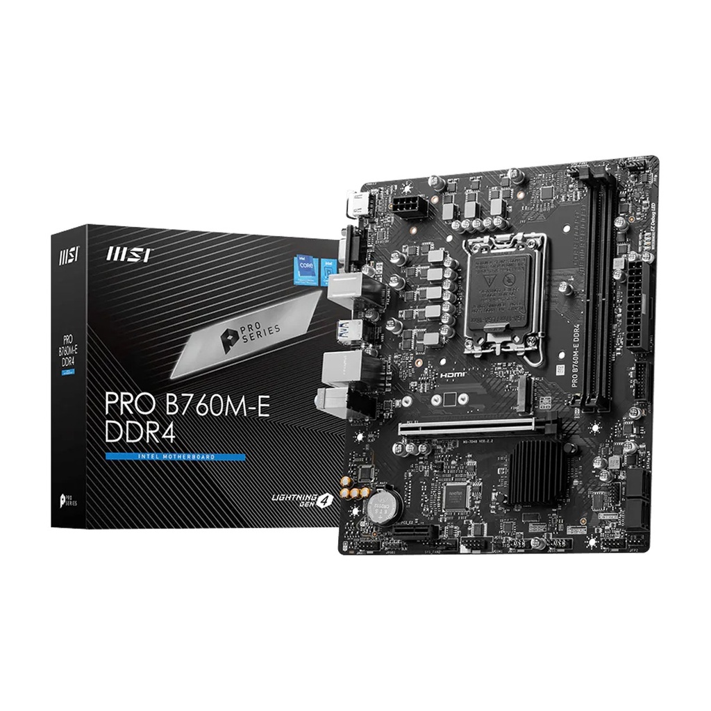 [NS033787] MSI Intel PRO B760M-E DDR4 MotherBoard