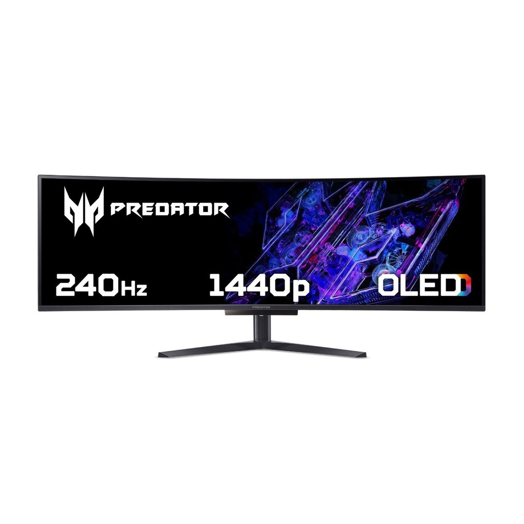 [NS039383] Acer X Predator X49X Curved Ultra-Wide QD-OLED 49", 0.03ms, QD-OLED, Double Quad HD, 240Hz Gaming Monitor-Black