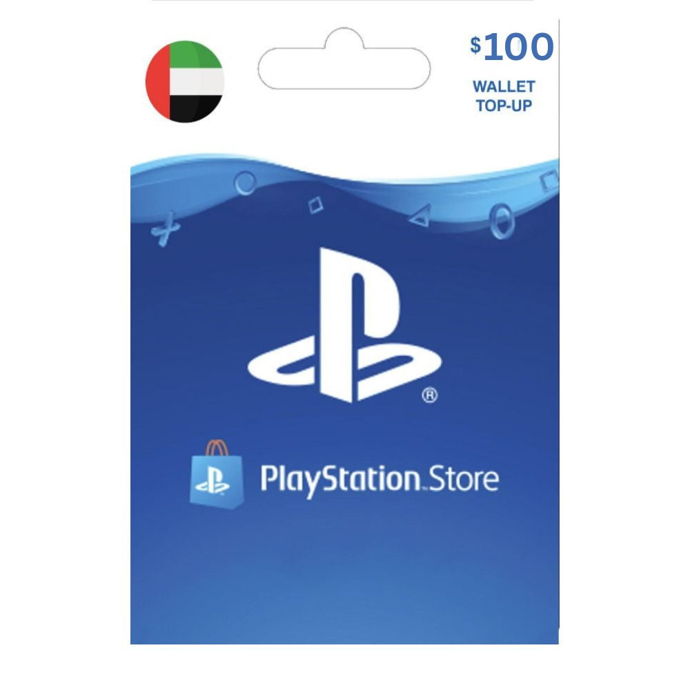 [DGC470F16] PlayStation Store Gift Card 100$ - UAE (Send By SMS)