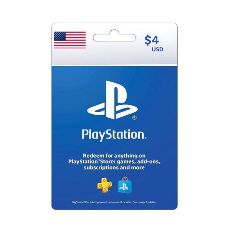 [DGCDC4B52] Sony Playstation / PSN Gift Card 4$ - USA (SMS Delivery)