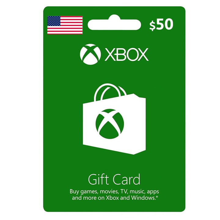 [DGCCA442F] Microsoft Xbox Digital Gift Card 50$ - USA (SMS Delivery)