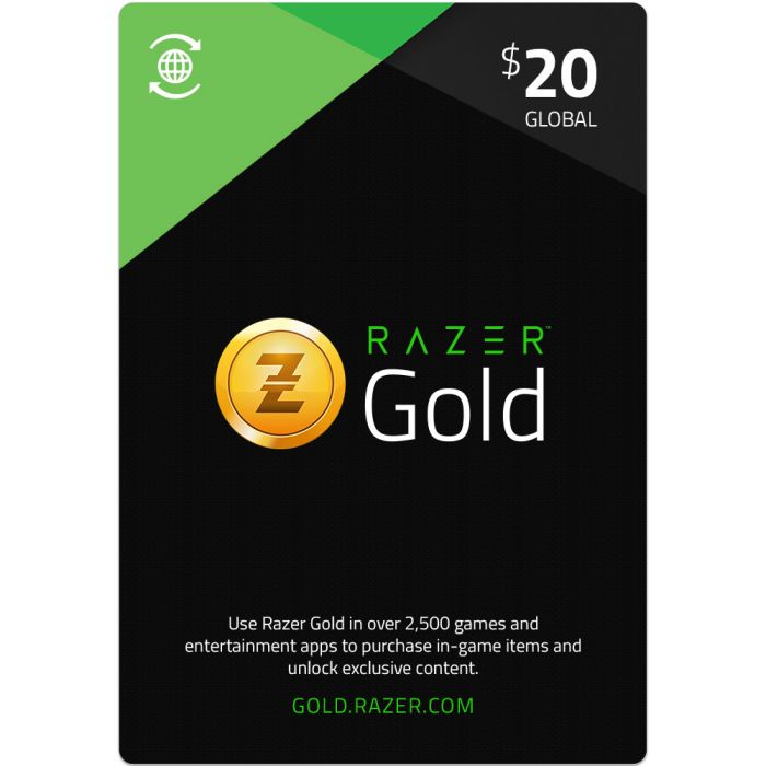 [DGCB94E0F] Razer Gold Pins Gift Card 20$ - Global (SMS Delivery)