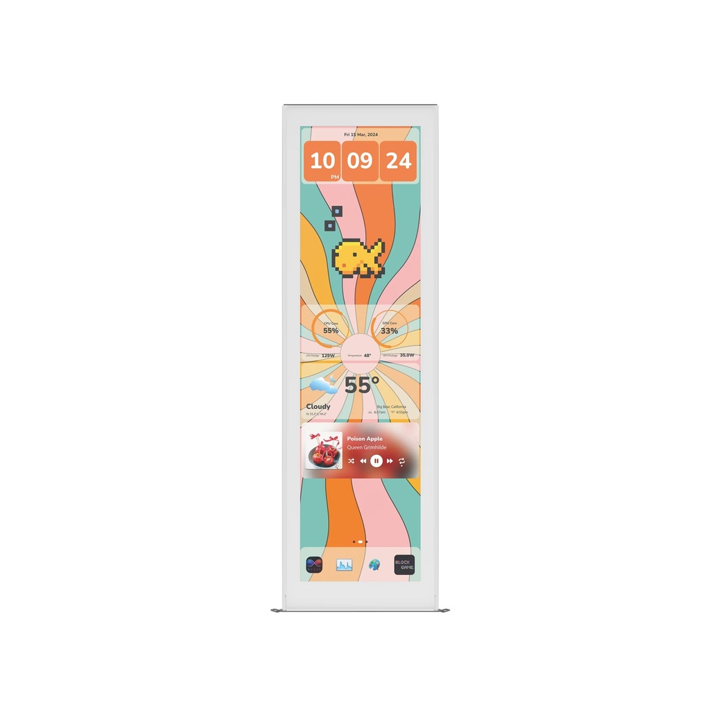 [NS039385] Hyte Y70 Touch Infinite Display Upgrade 14.9" (2.5K) Multi-Touch Display, 60Hz - WHITE