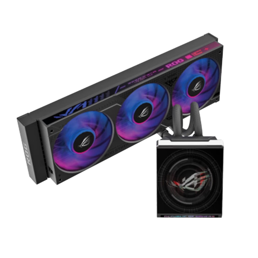 [NS039483] Asus Rog Strix SLC IV 360 ARGB LCD Cpu Liquid Cooler - Black