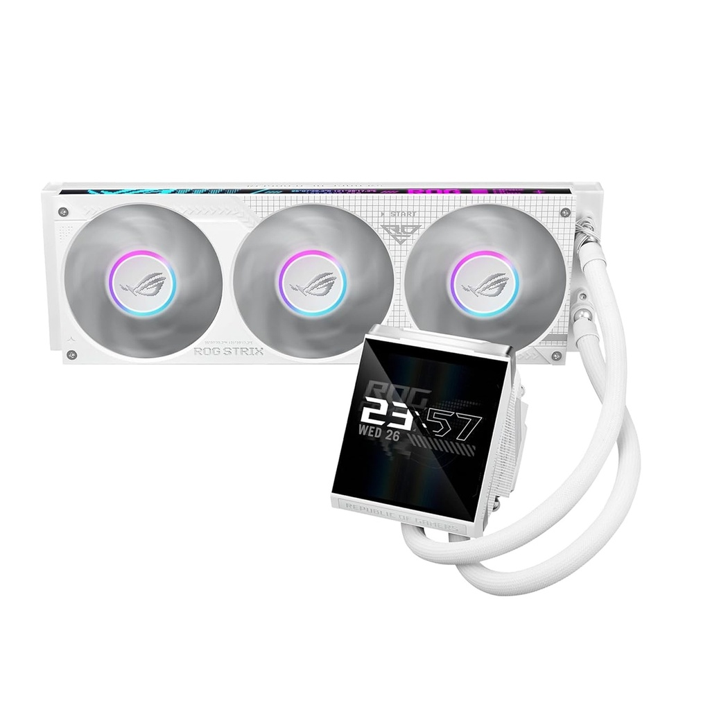 [NS039482] Asus Rog Strix LC IV 360 ARGB LCD Cpu Liquid Cooler - White
