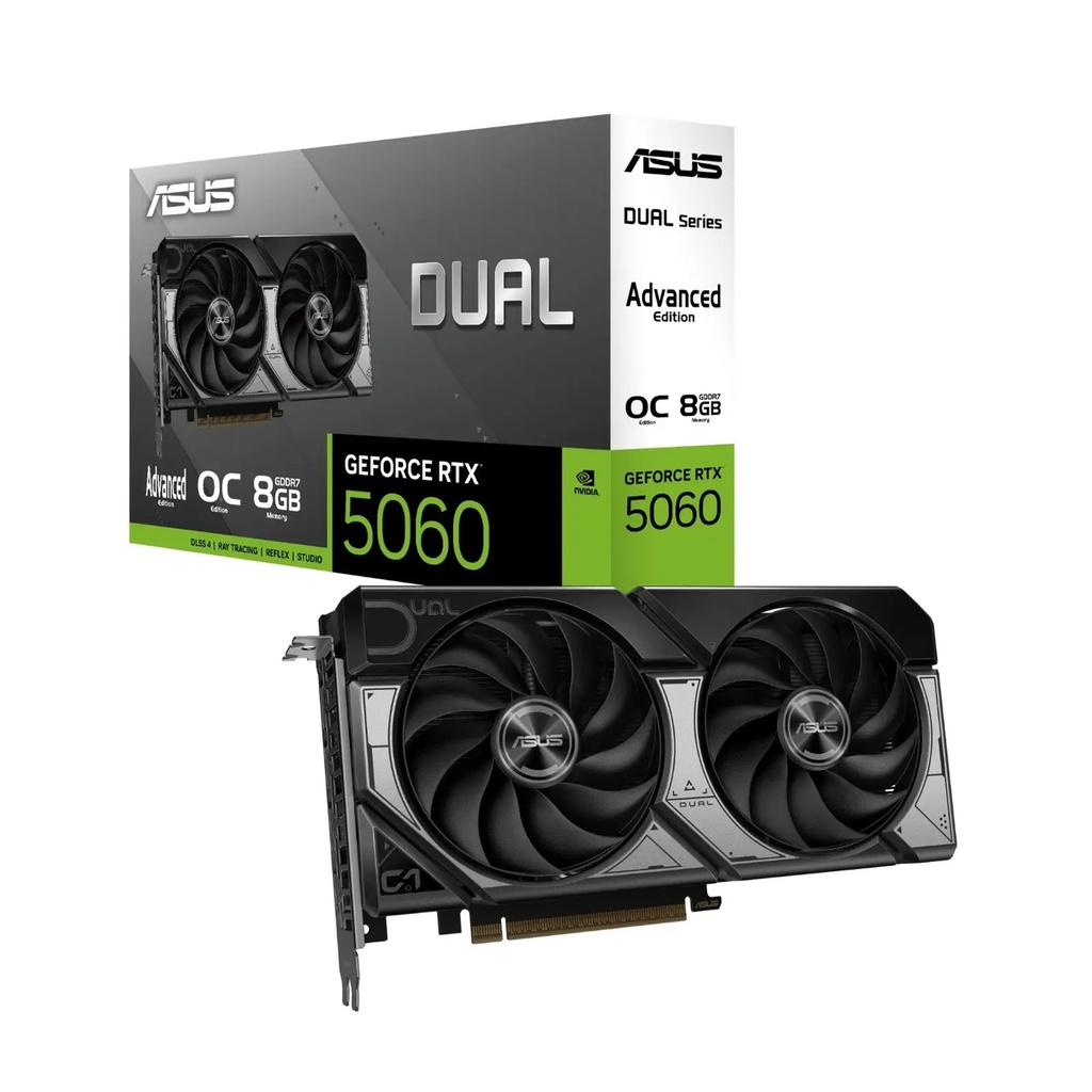 ASUS Dual GeForce RTX 5060 8GB GDDR7 OC Edition Graphic Card