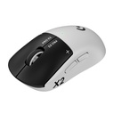 Logitech PRO X2 SUPERSTRIKE Lightspeed Wireless Gaming Mouse, Ultra-Fast Performance, Ultra Lightweight, Customizable Click Haptics, USB-C Charging, for PC/Mac/Laptop - Lunar Eclipse