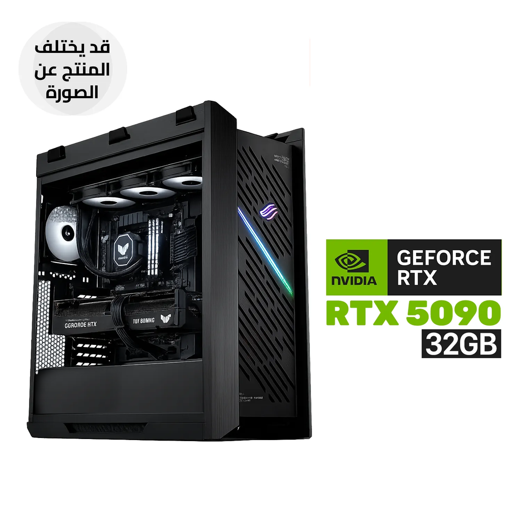 Gaming PC - Intel Core i9-14900K, Asus TUF Gaming Z790-PLUS WIFI D5, KINGSTON 64GB RAM D5 (6000), KINGSTON 2TB SSD NVMe, ASUS TUF RTX 5090 32GB VGA, ASUS TUF 1200 WATT PSU, ASUS TUF L360 Liquid Cooler, ASUS Strix Helios II GX601S Case, Windows 11 Pro