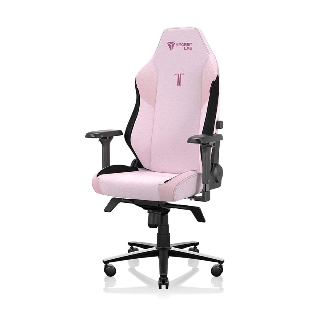 [NS033799] Secretlab Titan Evo Plush Pink Gaming Chair Fabric, Regular Size, 4D Adjustable Armrests, Magnetic Head Pillow & 4-Way Lumbar Support, Up to 100 kg Recommended Weight - Pink
