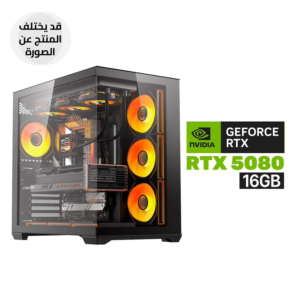 Gaming PC - Intel Core i7-14700K Processor, ASUS Z790-P Wi-Fi Motherboard, 32GB RAM DDR5, 1TB SSD NVMe, RTX 5080 16GB VGA, 1000 WATT GOLD PSU, L360 Liquid Cooler, Darkflash C280 E-ATX Full-Tower Case with 7× ARGB Fans, Windows 11 Pro (License)