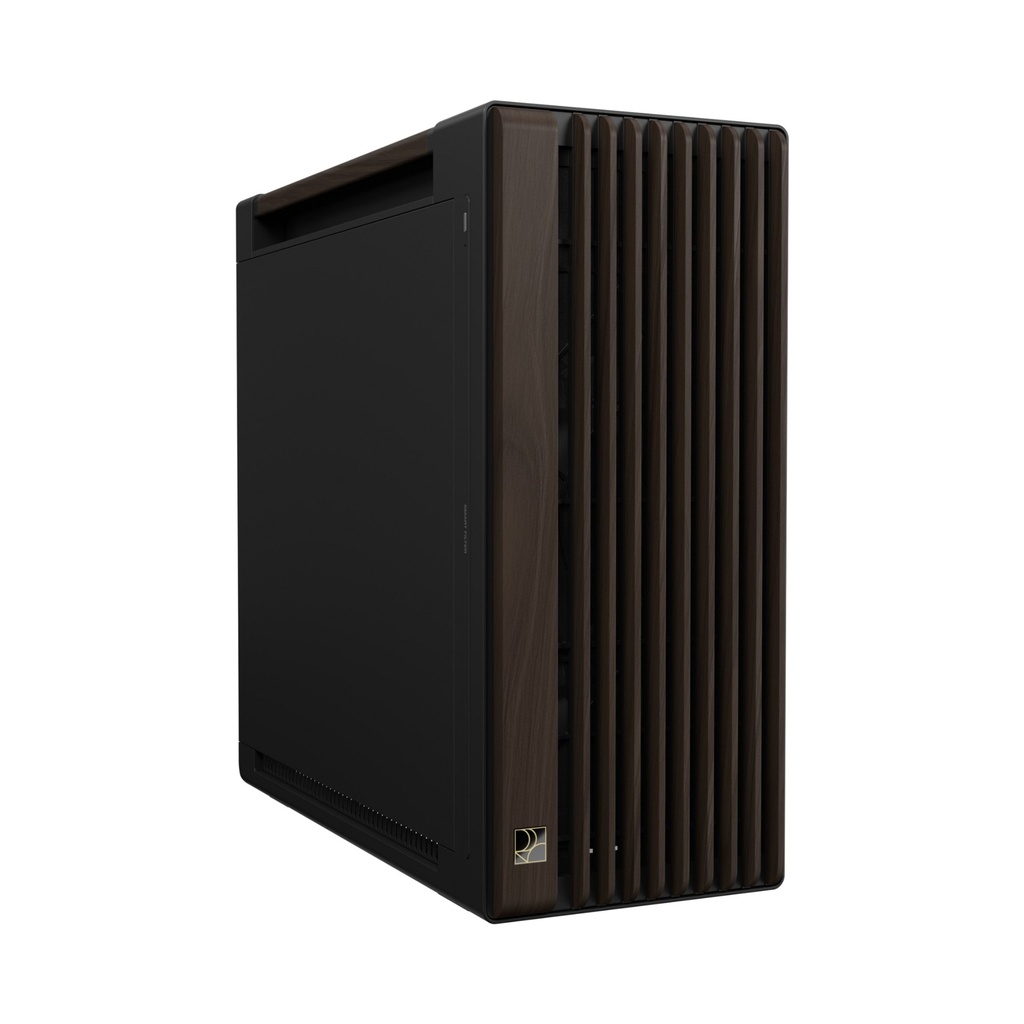 [NS039858] ASUS ProArt PA602 Wood Edition Modern Mid Tower Metal Panel Case With 2 Fan - Black