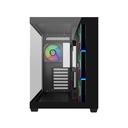 Cooler Master Elite 681 ATX Mid-Tower Fornt & Left Side Tempered Glass Panel Case With 4 ARGB Fans - Black